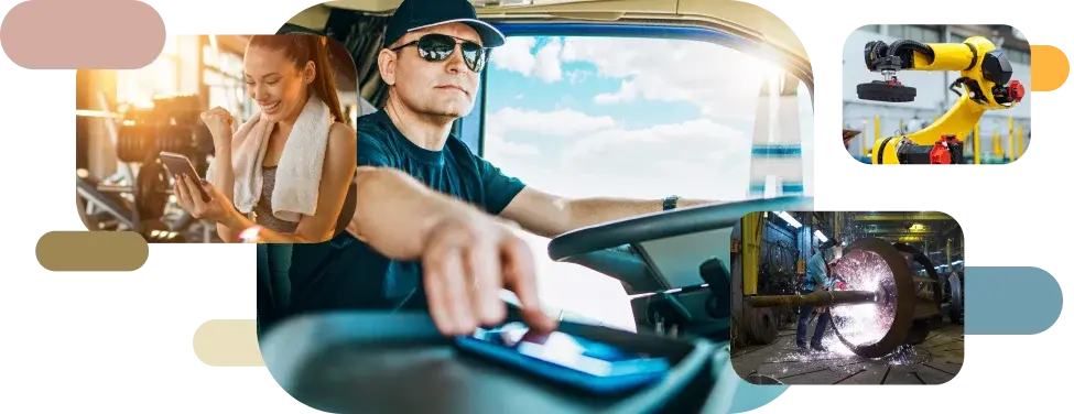 Digital collage representing product development, delivery acceleration, and innovation partnership strategies.