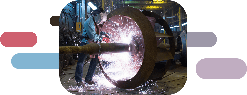 Modern manufacturing collage showing smart factory floor operations, precision engineering components, and industrial IoT integration.